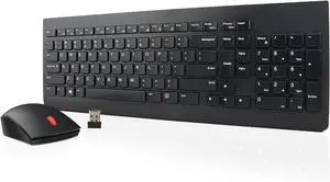 510 Wireless Keyboard & Mouse Combo, 2.4 GHz Nano USB Receiver, Full Size, Island Key Design, Left or Right Hand, Black