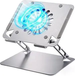 Laptop Cooling Pad with Upgrade Low-Noise Fan and 3.0 USB Hubs, Ventilated Laptop Cooler Prevent Overheating