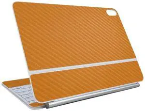 Carbon Fiber Skin Compatible with Apple Magic Keyboard - Solid Orange - Premium 3M Vinyl Protective Wrap Decal Cover