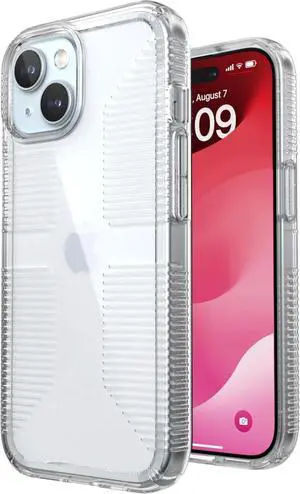 Clear iPhone 15 Case - for iPhone 15, iPhone 14 & iPhone 13 - Scratch Resistant, Anti-Yellowing, 6.1 Inch Phone Case