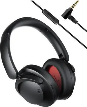 Active Noise Cancelling Headphones, -45dB QuietMax ANC, 40mm DLC Driver, Hi-Res Wireless/Wired, 65H Long ANC Playtime
