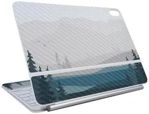 Carbon Fiber Skin Compatible with Apple Magic Keyboard - Premium 3M Vinyl Protective Wrap Decal Cover - Easy to Apply