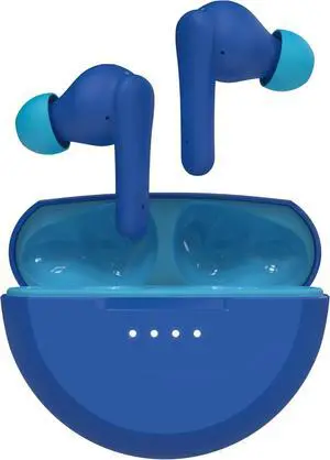 Bluetooth Earbuds with Built-in Microphone, 28H Battery Life, Safe 85dB Volume, IPX5 Water Resistance - Blue