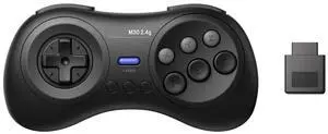 M30 2.4G Wireless Gamepad for the Original Sega Genesis and Sega Mega Drive - Sega Genesis,Black