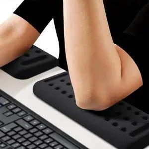 L-Shaped Desk Edge Rest Set (2-Piece) - Ergonomic Memory Foam Support for Wrist, Forearm & Elbow Comfort