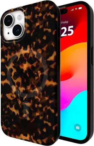 iPhone 15 Case / 14 / 13, Compatible with MagSafe - Tortoiseshell