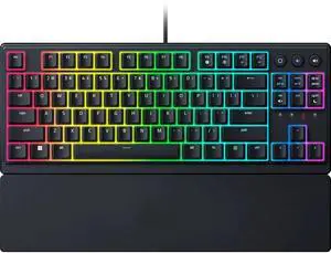 Gaming Keyboard: Low Profile Keys - Mecha Membrane Switches - UV Coated Keycaps - 8 Zone RGB Lighting