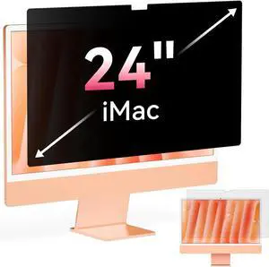 2025 Upgraded iMac Privacy Screen for 24 Inch 2021-2025 Destop Computer Monitor, Anti Glare Blue Light Filter Shield