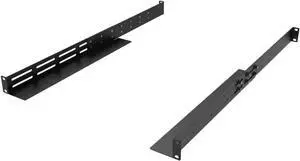 1U Universal Rack Mount Rails- 4-Post Server Rack Shelf Rail 16-29 inches Adjustable Depth for APC HP IBM DELL Compaq