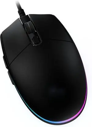 G203 Wired Gaming Mouse, 8,000 DPI, Rainbow Optical Effect LIGHTSYNC RGB, 6 Programmable Buttons, On-Board Memory, Screen Mapping, PC/Mac Computer and Laptop Compatible - Black