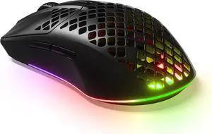 Aerox 3 Wireless - Holey RGB Gaming Mouse - Ultra-lightweight Water Resistant Design - 18K DPI TrueMove Air Optical Sensor- Onyx Aerox 3 Wireless - Holey RGB Gaming Mouse - Ultra-lightweight Water Resistant Design - 18K DPI TrueMove Air Optical Sensor- Onyx