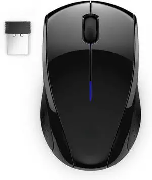 X3000 G3 Wireless Mouse - Black, 15-Month Battery, Side Grips for Control, Travel-Friendly, Blue LED, Powerful 1600 DPI Optical Sensor, Compatible with Wins PC/Laptop, Mac, Chromebook (683N7AA)