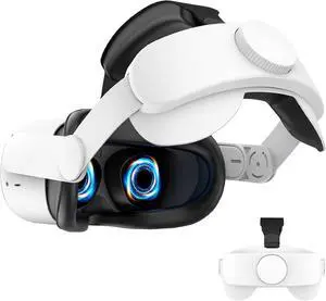 Head Strap Compatible with Oculus Quest 2,Meta Quest 2 Accessories Adjustable Elite Strap Replacement for Enhanced Comfort Support and Gaming Immersion in VR (Without Battery)