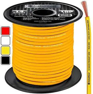 14 Gauge OFC Primary Remote Wire 100feet Yellow