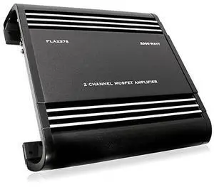 2 Channel Car Stereo Amplifier 2000W Dual Channel Bridgeable High Power MOSFET Audio Sound Auto Small Speaker Amp Box w Crossover Bass Boost Control Silver Plated RCA Input Output  PLA2378 Black