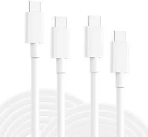 2 Pack USB C to USB C Charging Cable Cord Compatible with MacBook Pro 12 inch New Air 13 inch 2021/2020/2018 iPad Pro 12.9 11 Google Pixel 2/3/4 XL Nexus 6P All PD USB C Charger 6.6ft