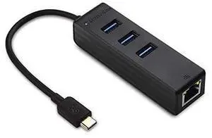 FOR 3 Port USB C Hub with Ethernet USB C to Ethernet Hub Thunderbolt 3 Port Compatible with MacBook Pro Dell XPS 13 15 HP Spectre x360 Surface Pro Lenovo Yoga 910 and More