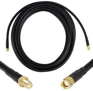 25 ft LowLoss Coaxial Extension Cable 50 Ohm SMA Male to SMA Female Connector  Pure Copper Coax Cables Antenna Lead Extender for 3G4G5GLTEADSBHamGPSWiFiRF Radio Use Not for TV