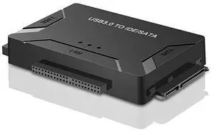 FOR 3.0 to IDE/SATA Converter Hard Drive Adapter with Power Switch for 2.5"/3.5"SATA HDD/SSD & IDE HDD Drives Optical Drive, Support 6TB, Include 12V 2A Power Adapter & 3.0 Cable