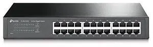 for24 Port Gigabit Ethernet Switch | Desktop/ Rackmount | Limited Lifetime Protection | Plug & Play | Shielded Ports | Sturdy Metal | Fanless Quiet | Traffic Optimization | Unmanaged (TL-SG1024S)