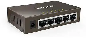 for5-Port Gigabit Ethernet Unmanaged Switch Desktop, Sturdy Metal Fanless Housing, Plug-and-Play, Traffic Optimization, Unmanaged (TEG1005D)