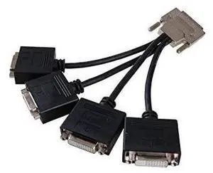 for Breakout CableAdapterSCSI 68Pin M to 4Port DVID24+1 F Splitter Breakout Cable for NVIDIA and VisionTek Graphics Cards