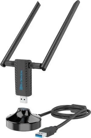 FORAC1900 WiFi Adapter for Desktop PC USB 3.0 WiFi Dongle Wireless Network Adapter with 2.4GHz 5GHz High Gain Dual Band 5dBi Antenna Support Windows 7/8/10 MAC OS 10.5-10.15 Linux