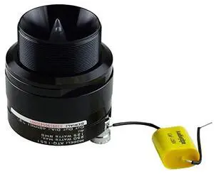 ATQ1551 1 Inch 250 Watt 4 Ohm Aluminum Titanium Car Audio Bullet Tweeter with Mylar Crossover Capacitor and Kapton Voice Coil for Vehicle Sound System