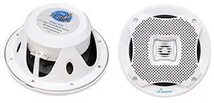 FOR-6.5 Dual Waterproof Marine Speakers - 400W 4Ohm Outdoor Car/Boat Radio Stereo Speakers Waterproof/Weather Proof Marine Stereo Speakers System Pair - Mounting Kit Speaker Wire, Grill-  AQ6CXW