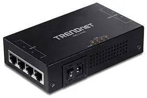 FOR 65W 4-Port Gigabit PoE+ Injector, TPE-147GI, 4 x Gigabit Ports(Data in), 4 x gigabit PoE Ports(Data + PoE Out), Multi-Port PoE+ Injector up to 100m(328 ft.), Add PoE+ Power to Non-PoE Switch