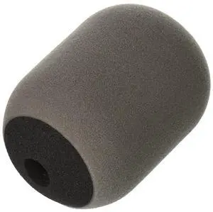A81WS Gray Large Foam Windscreen for SM81 and SM57, Black