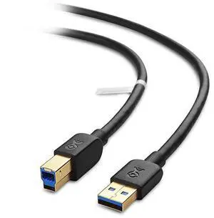 Long USB 30 USB 3 USB 30 A to B in Black 10 ft