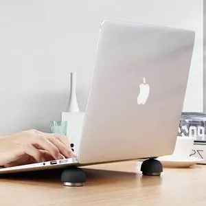 Laptop Cooling Stand Ergonomic Laptop Cooling Pad Small Invisible Cooler Ball Portable Magnetic Laptop Cooler Stand for Laptop Computer