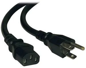 Heavy Duty Computer Power Cord 15A 14AWG NEMA 515P to IEC320C13 12ft P007012
