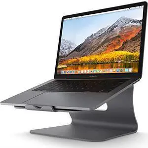 for  Laptop Stand  Aluminum Cooling Computer Stand Update Version Stand Holder for Apple MacBook Air MacBook Pro All Notebooks Grey Patented