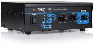 Home Audio Power Amplifier System 2X75W Mini Dual Channel Sound Stereo Receiver Box w LED For Amplified Speakers CD Player Theater via 35mm RCA For Studio Home Use  PCA3