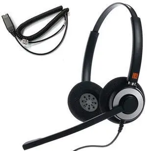 IPH165 Binaural Noise CancelingCorded Headset wit HIS02 Cable for Avaya IP 160816169608G 9611G 9610 9620 9620L 9620C 9630 9630G 9640 9640G 9650 9670 IP Phones