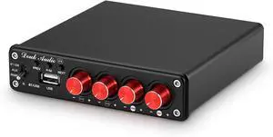 HiFi Bluetooth 5.0 Digital Power Amplifier Stereo 2/4 Channel Audio Amp 50W x 4