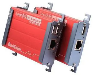 HDMI KVM USB Extender with PoC Over Cat5Cat5eCat6Cat6e HDMI to RJ45 Support 1080p Video Lossless No Latency 80m 262ft HDMI USB Transmitter and Receiver 262ft HDMI Extender Red