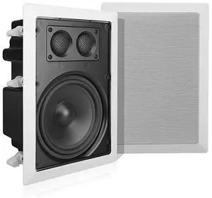 InWall InCeiling Dual 65 Enclosed Speaker Systems 2Way Flush Mount Stereo Speakers Pair