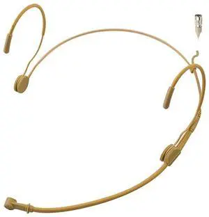 MICJ 069 Earhook Headworn Headset Unidirectional Microphone Compatible with Audio Technica Wireless Bodypack Transmitter Hirose 4Pin Plug