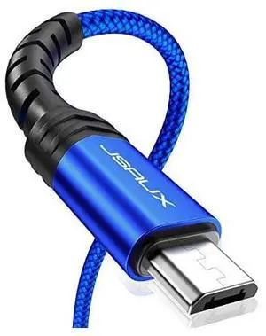 for  Micro USB Cable Android Charger  2Pack 33FT+66FT Micro USB Android Charger Cable Nylon Braided Cord Compatible with Galaxy S7 S6 J7 Edge Note 5 Kindle MP3 and MoreBlue