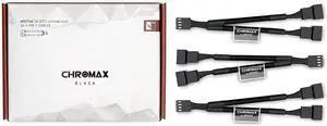 NA-SYC1 chromax.Black 4 Pin Y-Cables for PC Fans (Black)
