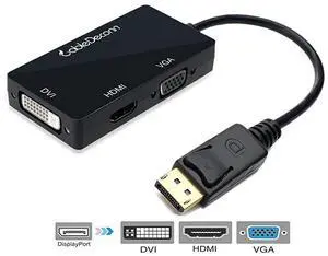 MultiFunction Displayport Dp to HDMIDVIVGA Male to Female 3in1 Adapter Converter Cable