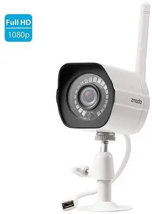 Outdoor Security Camera 1080p Home Security Camera System Wireless Indoor Outdoor Wireless WiFi IP Camera Night Vision Motion Alerts Works with Alexa Cloud Service Available