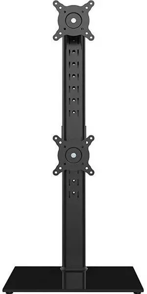 for  Monitor Stand Vertical Stack Screen FreeStanding Monitor Riser Fits Two 13 to 30 Inch Screen with Swivel Tilt Height Adjustable Holds One 1 Screen up to 44Lbs HT05B002