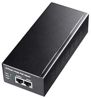 POE300 60W Gigabit Ultra PoE+ Injector Up to 60W Ultra Power Supply 101001000Mbps Shielded RJ45 IEEE 8023af8023at Compliant Not Support 8023 btPoE++ Passive PoE Metal housing