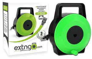 FOR-Network Cable Extender 33 Feet 10 Meter CAT 6 Ethernet Cable Flat Portable 1 Gbps Data Speed Swiftly Setup Temp Networks Cascadable MaleFemale RJ45 Connector UTP Cable Reel