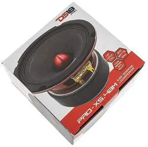 PROX54BM Loudspeaker 525quot Midrange Red Aluminum Bullet 300W Max 150W RMS 4 Ohms Premium Quality Audio Door Speakers for Car or Truck Stereo Sound System 1 Speaker