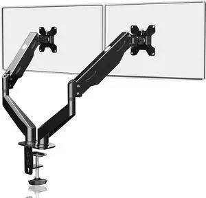 FOR-Monitor Arm - Dual Monitor Mount Monitor Desk Mount Dual Monitor Stand Vesa Bracket Dual Monitor Arm Monitor Stands for 2 17-27inch Monitors VESA Mount Computer Monitor Arm Double Gas Spring Arm